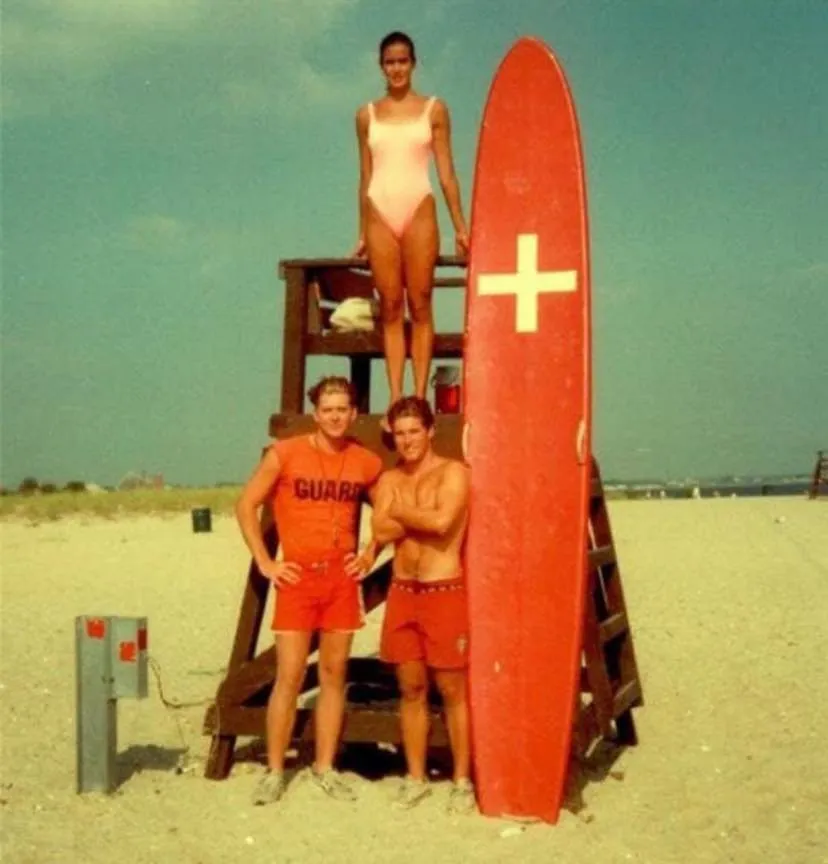 John Long lifeguarding at Fort Phoenix, Fairhaven