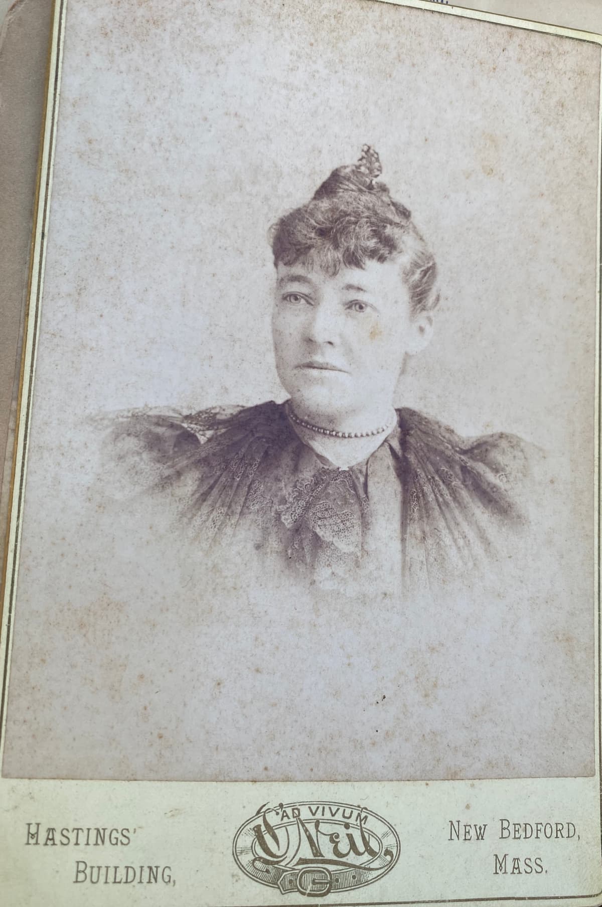 Mama before marriage, Ad Vivum studio, New Bedford