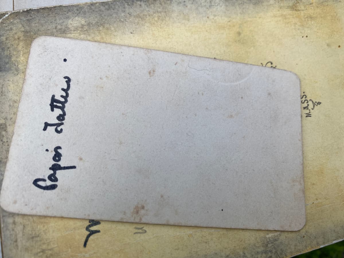 Back of the Papa's Father portrait