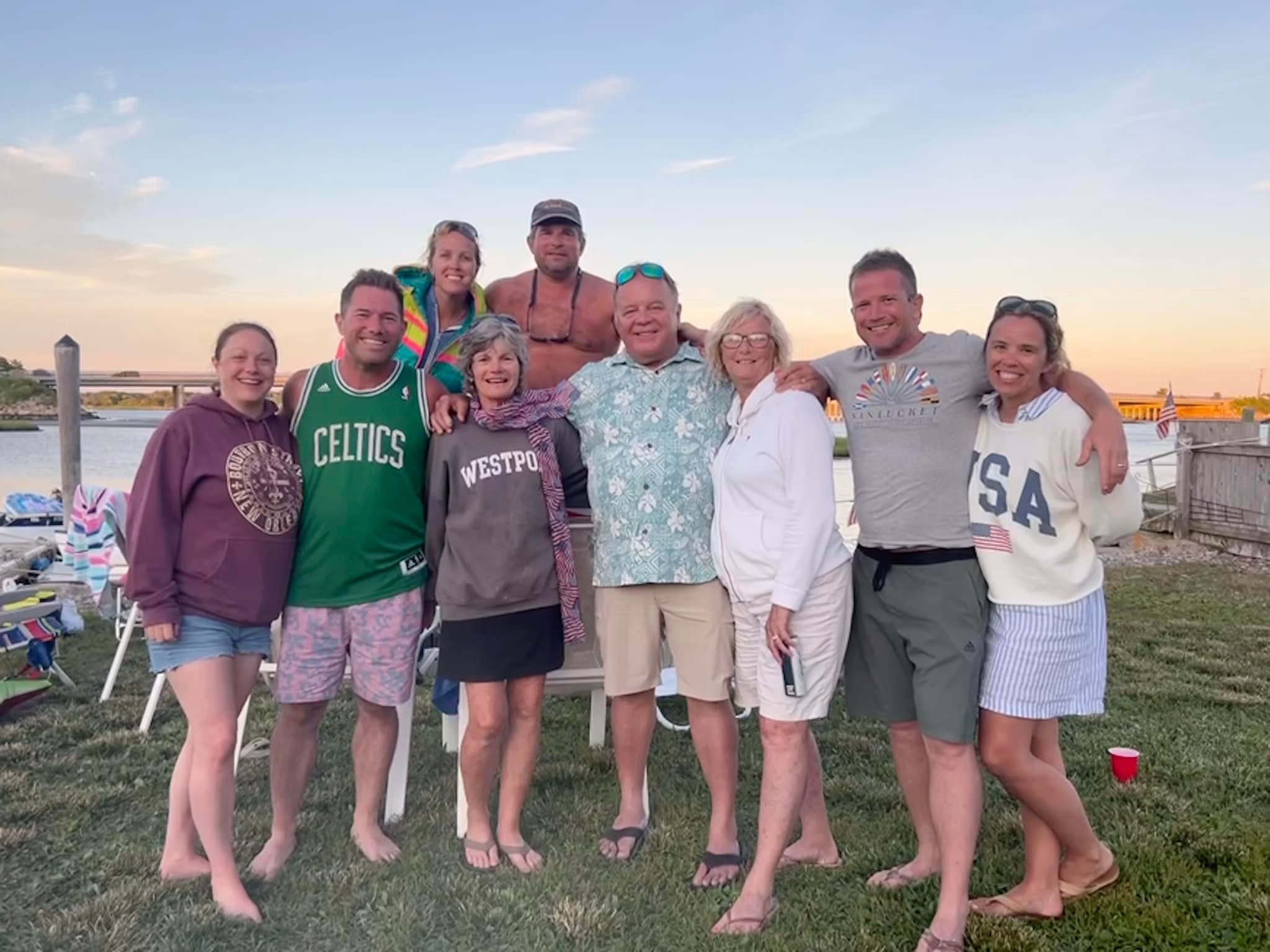 The family at Westport Point.